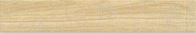 20x120 ইমিটেট উড টাইল / কাঠের দানা চীনামাটির বাসন টাইল ক্রিম হলুদ রঙের আউটডোর